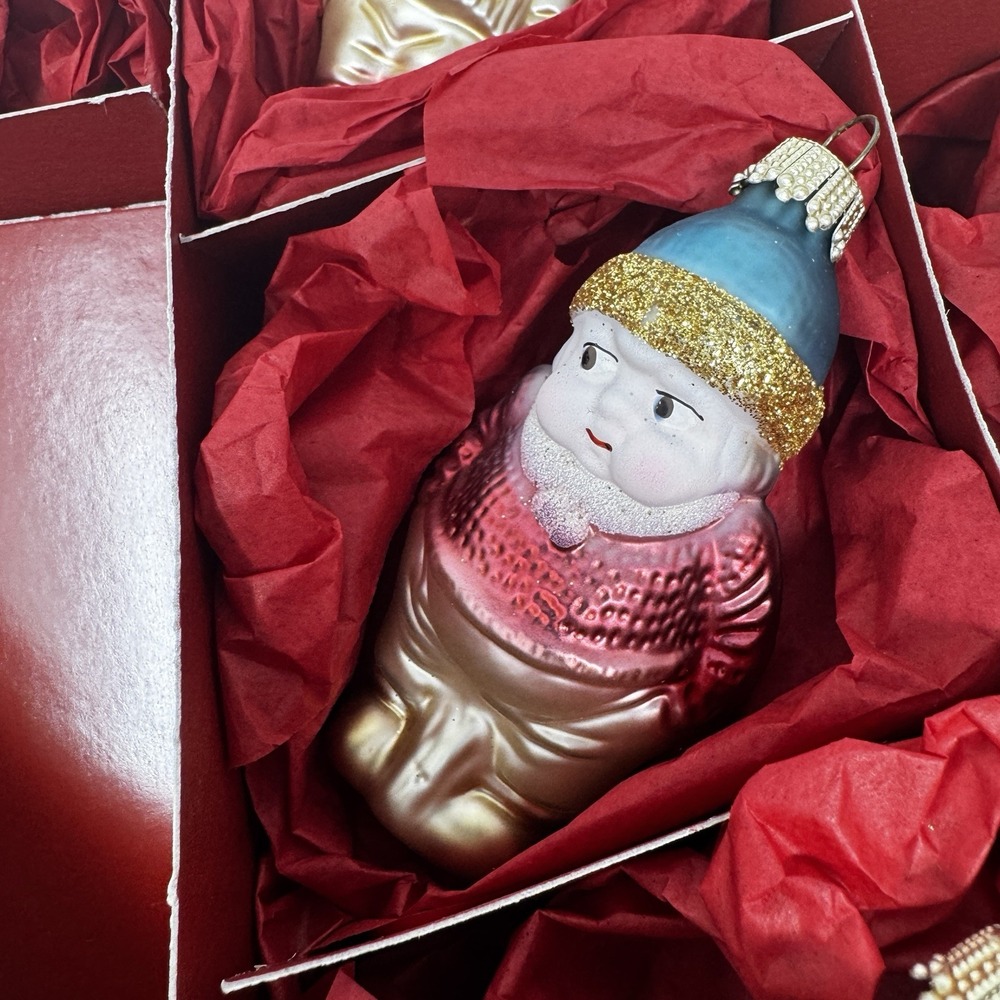 Lauscha NO Snow White The Seven Dwarfs Only Glass Christmas Ornaments Gnomes - Picture 4 of 14